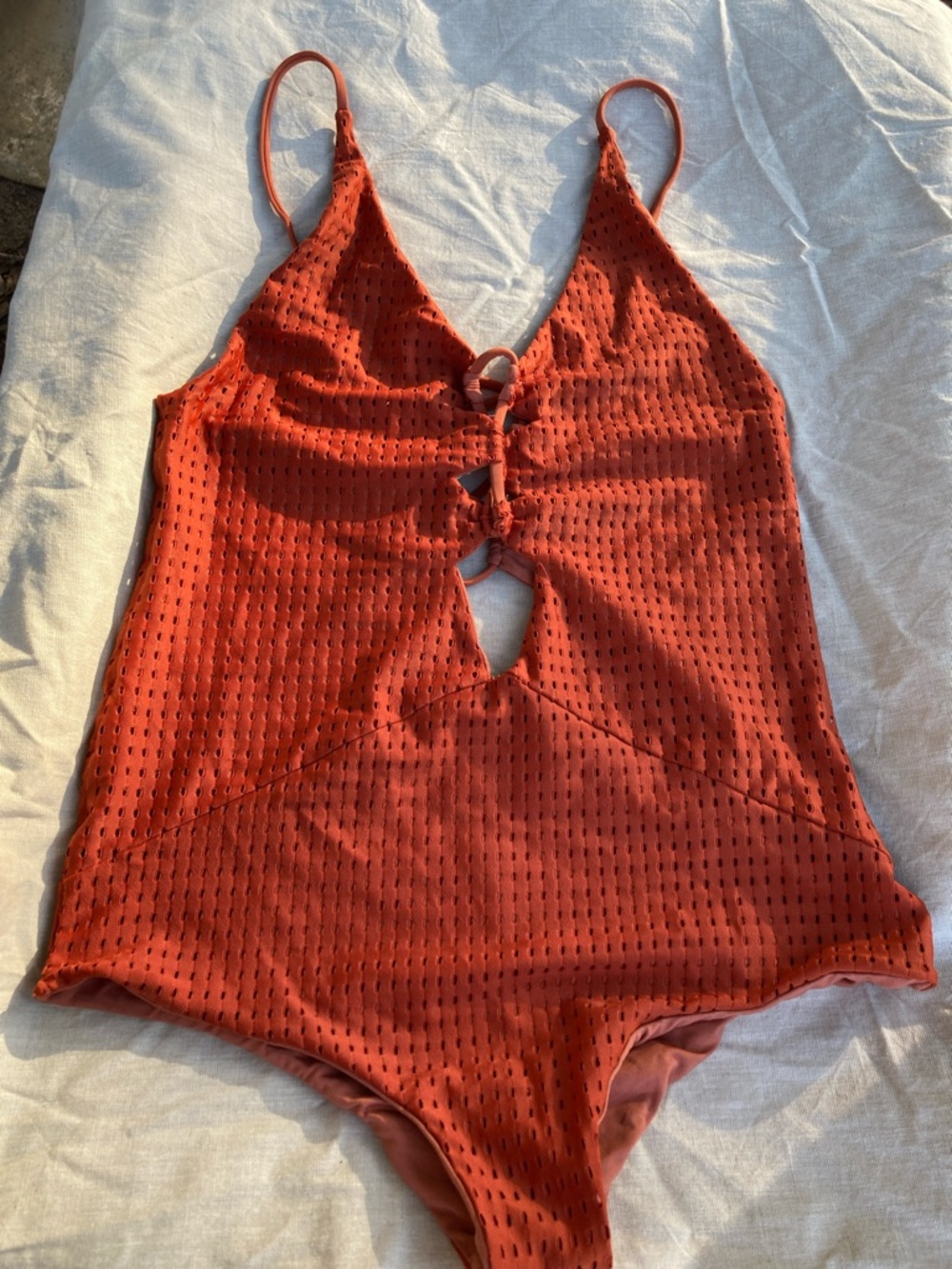 Acacia Kokomo one piece Orange mesh L